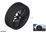 36112289748 - Retrofitting / Conversion / Accessories: Rdci Wheel &amp; Tire, Winter, Black Matt for BMW: 320i, 320iX, 328d, 328dX, 328i, 328iX, 330e, 330i, 330iX, 335i, 335iX, 340i, 340iX, 428i, 428iX, 430i, 430iX, 435i, 435iX, 440i, 440iX, Hybrid 3 Image image