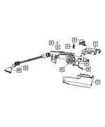 1JL081DVAB - : Steering Column Shroud for Mopar Image