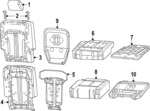 7HZ07WF6AE - Body: Seat Back Cover for Mopar Image