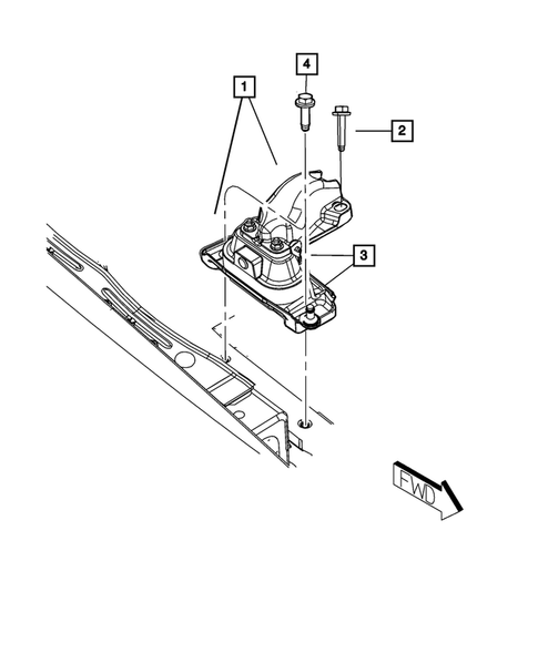 Engine Mounting for 2008 Dodge Grand Caravan #3
