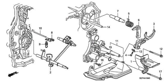 AT Shift Fork ('07) for 2007 Acura TL #0