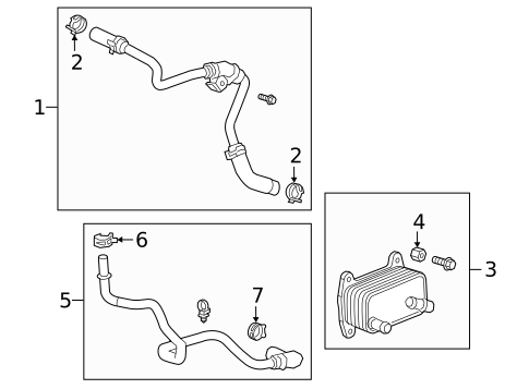 Oil Cooler for 2019 Cadillac CT6 #0