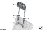 52207470124 - Seats: Guide, Headrest, Lockable for BMW Image