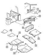 5HG24ZJ8AD - : Rear Floor Carpet for Mopar Image