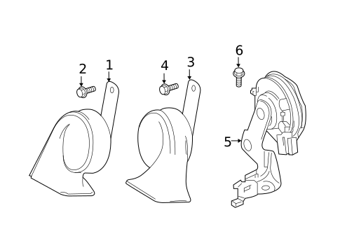 Horn for 2025 Lexus ES300h #0
