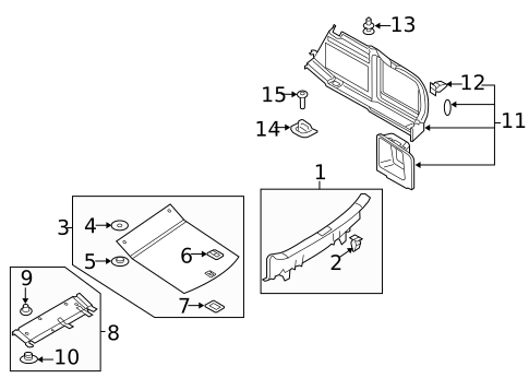 Interior Trim - Rear Body for 2010 Audi A5 Quattro #1
