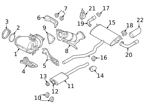 Exhaust Components for 2019 Volvo V60 #0