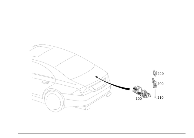 2115452401 - Electrical Equipment and Instruments: Fuse Box for Mercedes-Benz: CLS500, CLS55 AMG, CLS550, CLS63 AMG, E320, E500, E55 AMG Image image