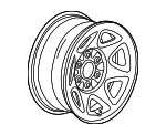 20942021 - Suspension: Spare Wheel for Cadillac: Escalade, Escalade ESV | Chevrolet: Silverado 1500, Silverado 1500 LD, Suburban, Tahoe | GMC: Yukon, Yukon XL Image