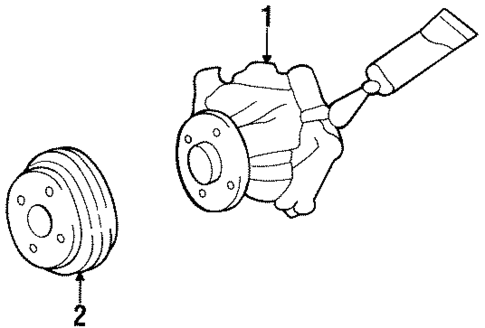 Water Pump for 1993 Nissan 300ZX #0