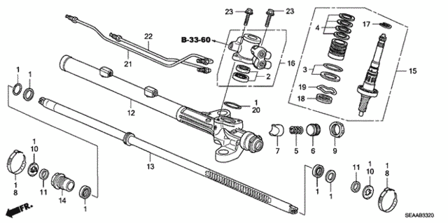 P.S. Gear Box Components for 2008 Acura TSX #0