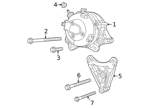Alternator for 2024 Jeep Gladiator #0
