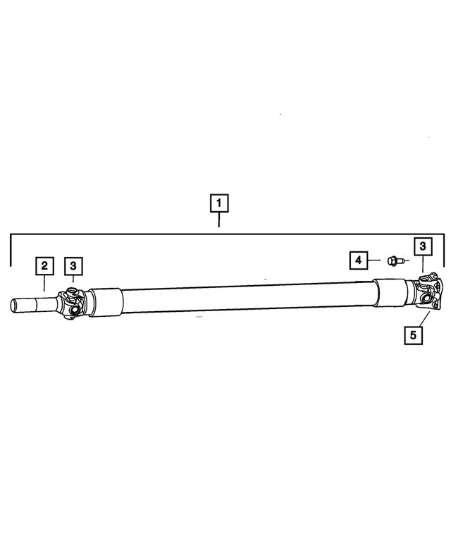 « 52105912AB – Propeller Shafts and U-Joints : Entraînement Arbre pour Mopar Image »