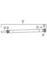 52105926AA - Propeller Shafts and U-Joints: Drive Shaft for Mopar Image