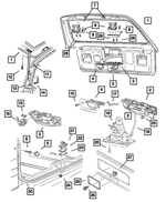 55076016AH - : Lift-Gate Handle for Jeep: Cherokee Image