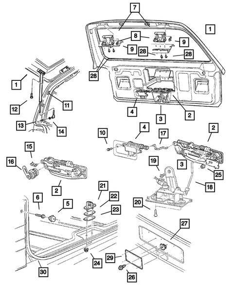 Liftgate Panel for 2001 Jeep Cherokee #0