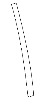 51357033814 - Body: Rear Molding for BMW: 525i, 525xi, 528i, 528i xDrive, 528xi, 530i, 530xi, 535i, 535i xDrive, 535xi, 545i, 550i, M5 Image