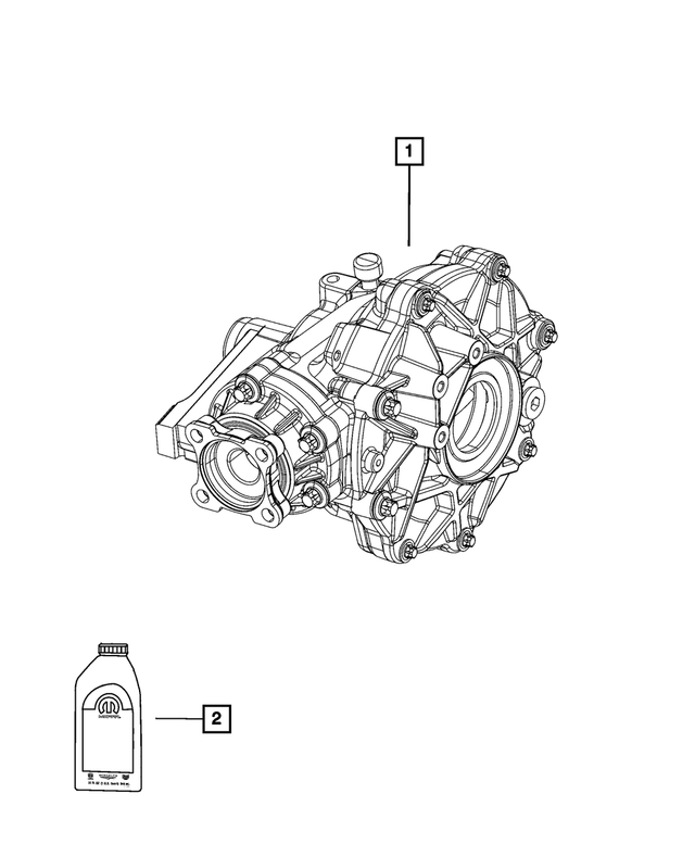 68495080AA - Differential and Drive Line: Front Axle Differential for Mopar Image image