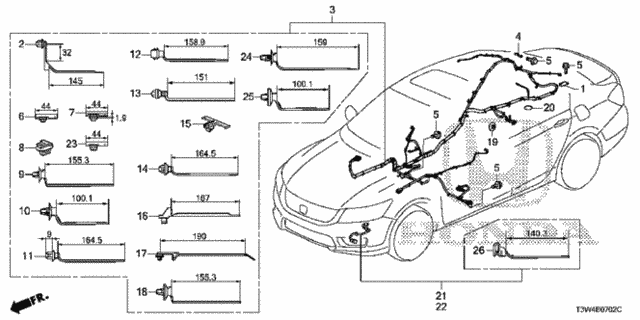 Wire Harness (3) for 2014 Honda Accord #0