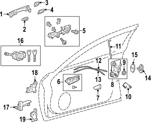 Front Door for 2017 Lexus IS200t #2