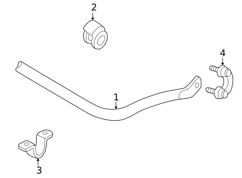 Stabilizer Bar & Components for 1997 Audi A4 #0