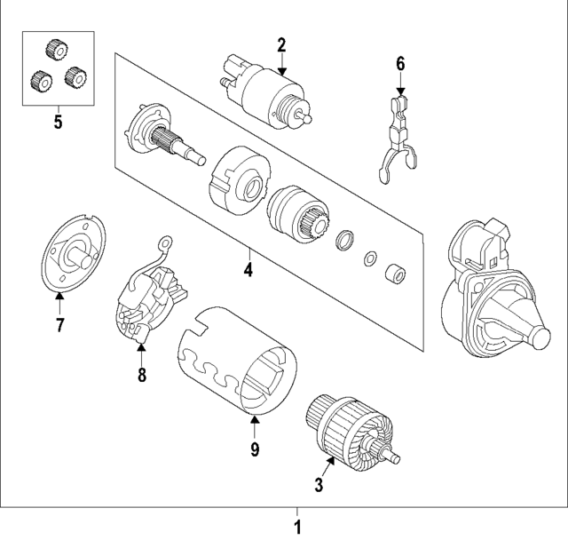 361312M300 - : Starter Solenoid for Hyundai Image