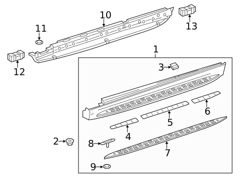 Running Board for 2016 Mercedes-Benz GL63 AMG #1