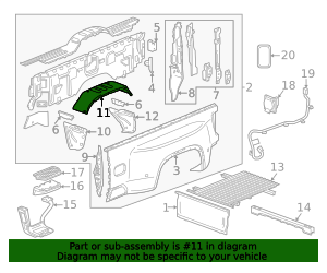 2020-2025 GM Wheelhouse Panel 85537381 | OEM Parts Online