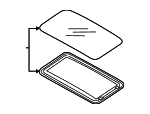 65430FL000 - Body: Sunroof Glass for Subaru Image