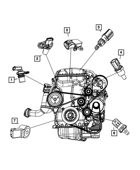 Sensors for 2008 Chrysler Sebring #6
