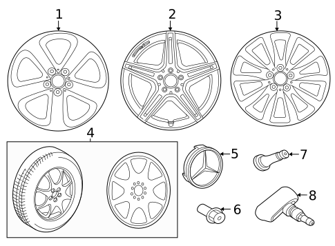 Wheels for 2021 Mercedes-Benz GLC43 AMG #3