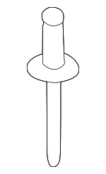N90855001 - Body: Deflector Rivet for Porsche: Cayenne, Macan Image