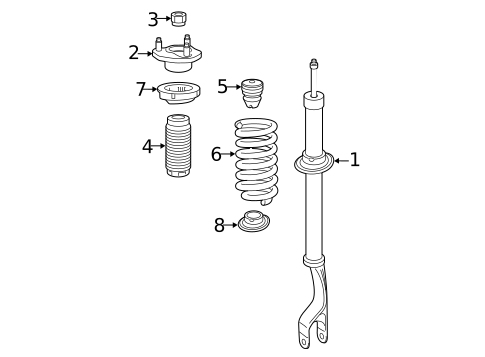 Struts & Components for 2018 Mercedes-Benz GLC350e #0