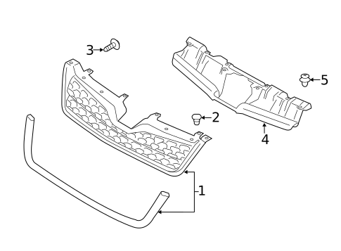 Grille & Components for 2017 Subaru Forester #0