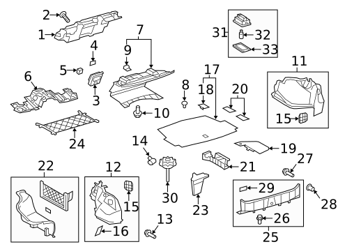 Interior Trim - Rear Body for 2017 Lexus LS460 #0