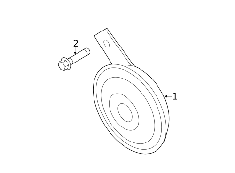 Horn for 2019 Hyundai Veloster #0