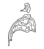 6160753904 - Body: Inner Wheelhouse for Lexus: IS300, IS350, IS500 Image