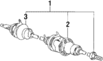 4342020173 - Suspension: Axle Assembly for Toyota: Camry Image