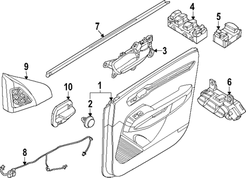 Interior Trim - Front Door for 2024 Kia EV9 #0