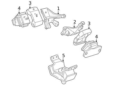 Engine & Trans Mounting for 2006 Toyota Sequoia #0