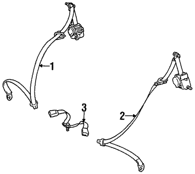 7336014304C0 - : Belt &amp; Retractor for Toyota Image