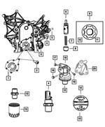 6101500 - Engine 3.8L Six Cylinder: Hex Head Bolt And Washer, Mounting for Mopar Image
