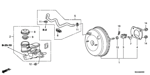 Brake Master Cylinder  - Master Power for 2008 Acura TSX #0