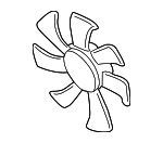 AJ5115140A - : Fan Blade - Driver's Side (LH) for Mazda: MPV Image