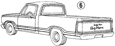 Stripe Tape for 1987 Dodge D350 #3