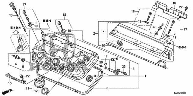 Cylinder Head Cover (V6) for 2012 Honda Accord #0