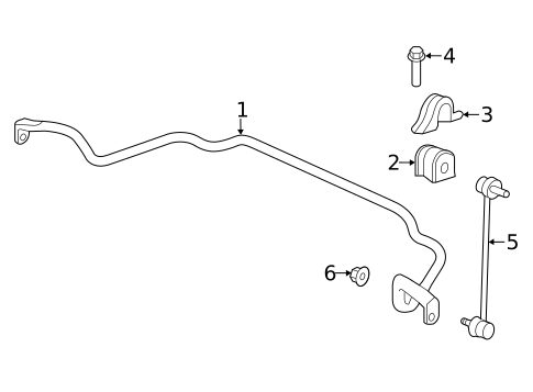 Stabilizer Bar & Components for 2017 Honda Odyssey #0