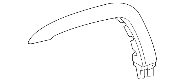 Genuine Toyota Flare part# 53848-35906 for 2010-2024 Toyota