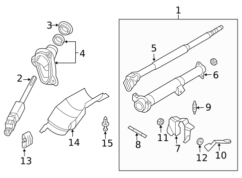 Steering Column Assembly for 2004 Nissan Sentra #0