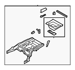 41117344259 - Body: Floor Pan Assembly for BMW: 740i, 740Ld xDrive, 740Li, 740Li xDrive, 750i, 750i xDrive, 750Li, 750Li xDrive, 760Li, ActiveHybrid 7 Image